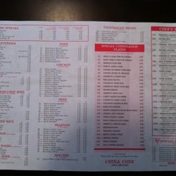 China Chef - Menu