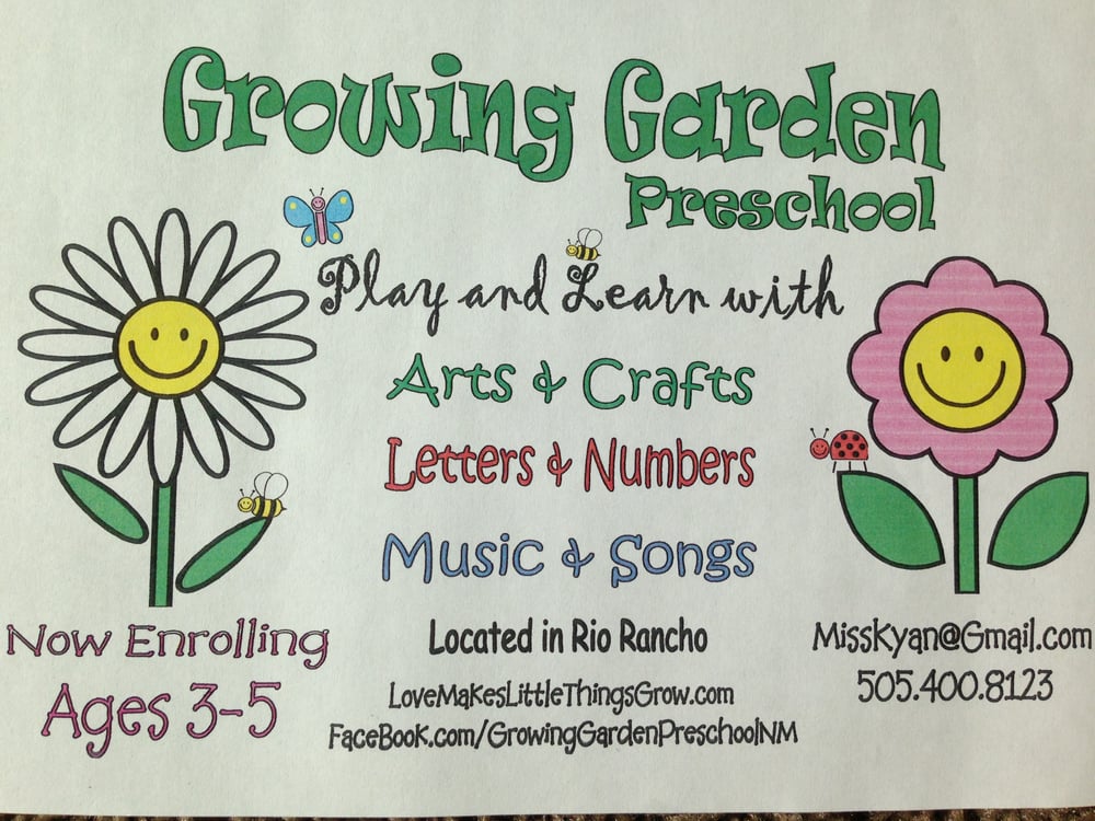 Growing Garden Preschool - childcare center in Rio Rancho, NM