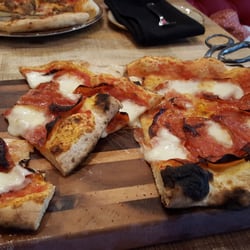 Industria Pizzeria & Bar - Calabrese pizza and scissors!