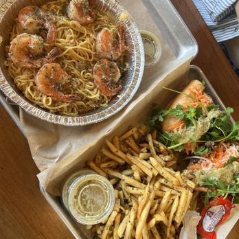Nguyen's Kitchen - Cajun Garlic Fries Garlic Noodles with protein Bulgogi Steak Sandwich - Vietnamese Near Me - Orange, California Nguyen's Kitchen - Cajun Garlic Fries Garlic Noodles with protein Bulgogi Steak Sandwich - Vietnamese Near Me - Orange, California