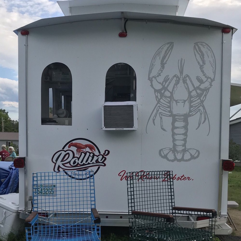 Rollin - a trailer with a lobster on the side - Seafood Near Me - Orford, New Hampshire