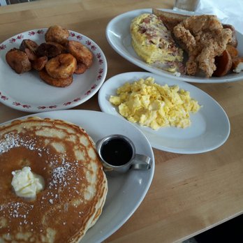 Morgans Restaurant - Pancakes are big enough for 2 adults. - New American Near Me - Miami, Florida