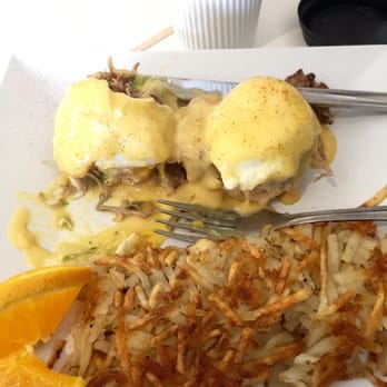 Scramble, a breakfast & lunch joint - This week's special, Eggs Benedict with pulled pork and biscuit. - Breakfast & Brunch Near Me - Phoenix, Arizona