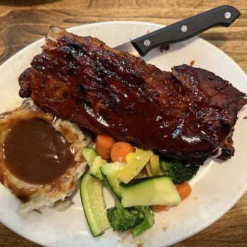 Brookfields Restaurant - Saturday Dinner special: Baby Back Ribs with mash and veggies. - American Near Me - Roseville, California Brookfields Restaurant - Saturday Dinner special: Baby Back Ribs with mash and veggies. - American Near Me - Roseville, California