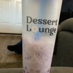 Dessert Lounge - Taro smoothie with strawberry popping Boba