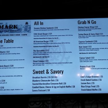 The Mark at The Mayo Hotel - Food Menu - Coffee & Tea Near Me - Tulsa, Oklahoma