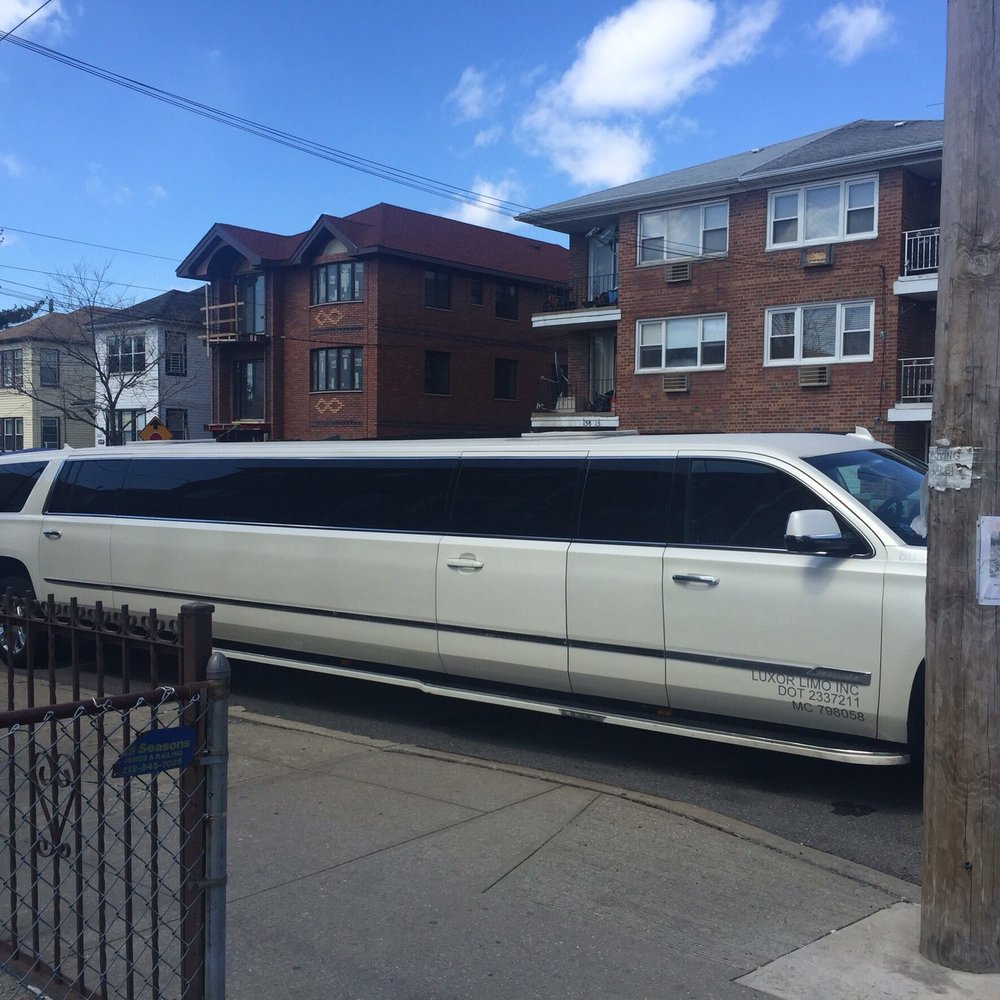White Cadillac Escalade Stretch Limo