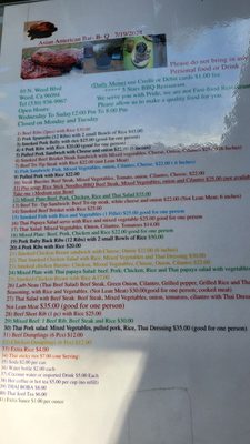 Menu photo 2 Asian-American Bar-B-Q Weed, CA Menu photo 2 Asian-American Bar-B-Q Weed, CA