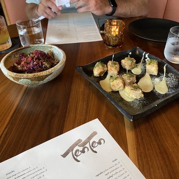 TenTen - Brussel sprouts and chicken karaage. - Japanese Near Me - Austin, Texas