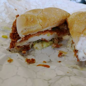 Pita On The Run - a half eaten sandwich - Middle Eastern Near Me - Niagara Falls, Ontario