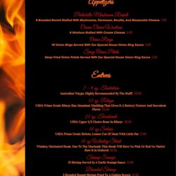 Section 8 Bar - Special Menu