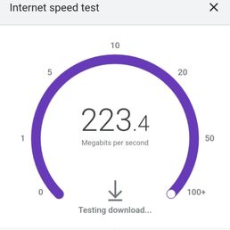 Blazing internet. Blazing internet.