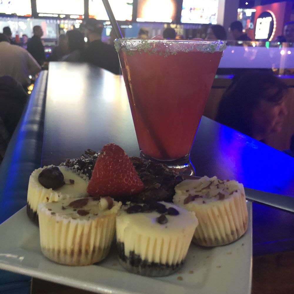 Dave & Buster's Camp Hill - Harrisburg - Watermelon margarita with strawberry cubes and an assortment of desserts - American Near Me - Camp Hill, Pennsylvania Dave & Buster's Camp Hill - Harrisburg - Watermelon margarita with strawberry cubes and an assortment of desserts - American Near Me - Camp Hill, Pennsylvania