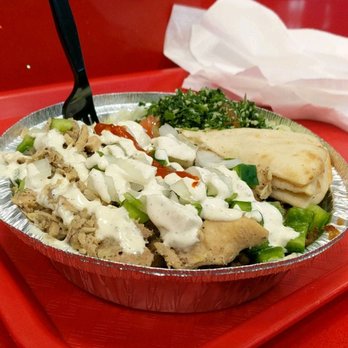 The Halal Guys - Combo (chicken and gyro) platter - Middle Eastern Near Me - Boston, Massachusetts The Halal Guys - Combo (chicken and gyro) platter - Middle Eastern Near Me - Boston, Massachusetts