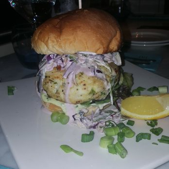 Electric - Delicious Cod and tiger prawn burger- with cucumber pickle, basil lime mayo and a zesty slaw - Gastropubs Near Me - Cork, Colorado
