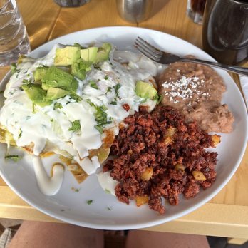 Captain Tony's - Chilaquiles and chorizo! - Seafood Near Me - Cabo San Lucas, BCS