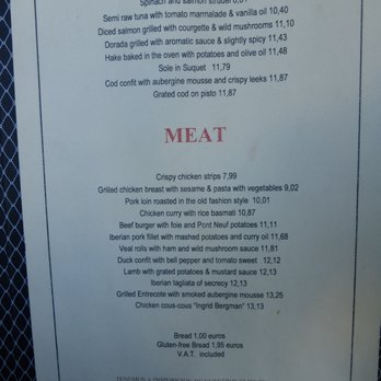 Ginger - entree menu - Modern European Near Me - Madrid, M