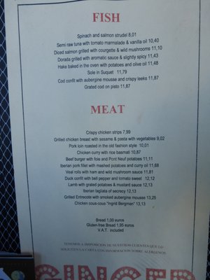 Menu photo 2 Ginger Madrid, M