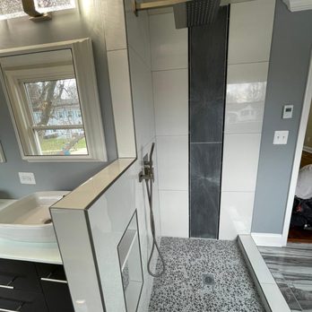 CCH Construction - a walk - in shower and sink - General Contractors Near Me - Woodbridge, Virginia CCH Construction - a walk - in shower and sink - General Contractors Near Me - Woodbridge, Virginia