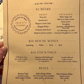 Jackman & Co - Happy Hour Menu - Gastropubs Near Me - Glenview, Illinois Jackman & Co - Happy Hour Menu - Gastropubs Near Me - Glenview, Illinois