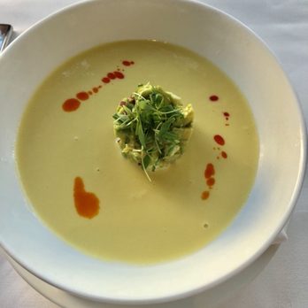 Spago - Sweet Corn Soup (it's served cold) - New American Near Me - Las Vegas, Nevada