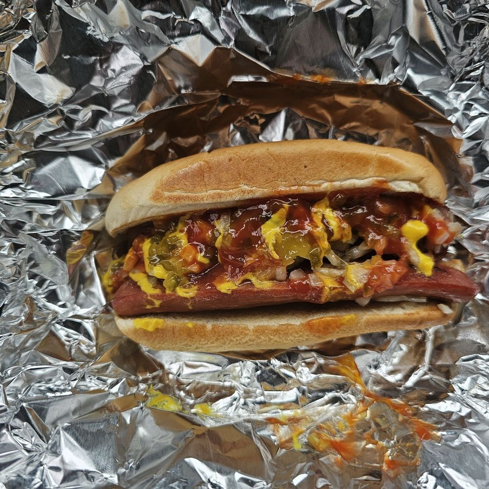 Spicy half-smoke Spicy half-smoke