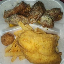 Fish and wing combo Fish and wing combo