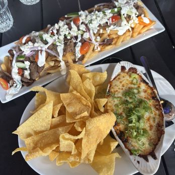 Blind Tiger Pub - Gyro Fries and Crab Rangoon Dip - American Near Me - Charleston, South Carolina Blind Tiger Pub - Gyro Fries and Crab Rangoon Dip - American Near Me - Charleston, South Carolina
