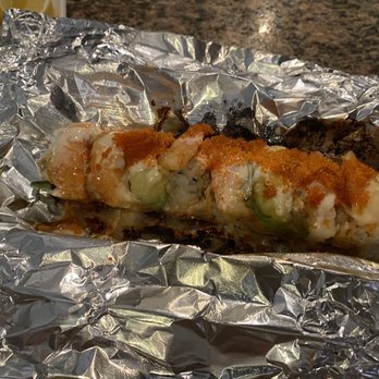 Sushi Heaven - a sushi roll wrapped in aluminum foil - Japanese Near Me - Ashland, Oregon Sushi Heaven - a sushi roll wrapped in aluminum foil - Japanese Near Me - Ashland, Oregon
