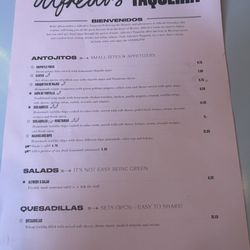 Alfredo's Taqueria - Menu (May 2024)