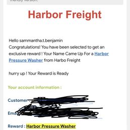 Scam email with valid US address