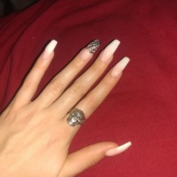 Ombre full set w/ spiderweb design