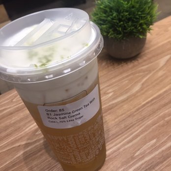 Happy Lemon - My Jasmine green tea with rock salt creama - Bubble Tea Near Me - Bellevue, Washington Happy Lemon - My Jasmine green tea with rock salt creama - Bubble Tea Near Me - Bellevue, Washington