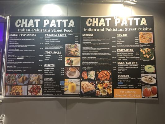 Menu photo 1 Chat Patta Austin, TX