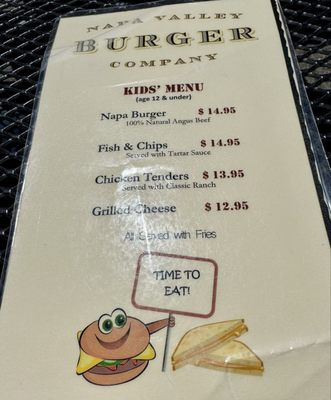 Menu photo 4 Napa Valley Burger Company Sausalito, CA Menu photo 4 Napa Valley Burger Company Sausalito, CA
