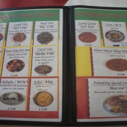 Friendship Restaurant & Convenience - Menu (Ethiopian meat entrees)