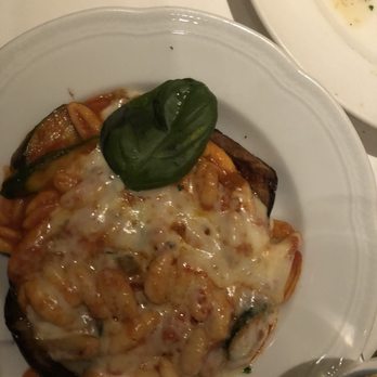 Sette Mezzo - Cavatelli special baked in an eggplant with zucchini and mozzarella--so good! - Italian Near Me - New York, New York