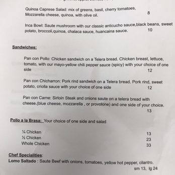 Greek Street - Fino Sur Menu  8/11/20 pg 2/3 - Greek Near Me - Centerville, Ohio