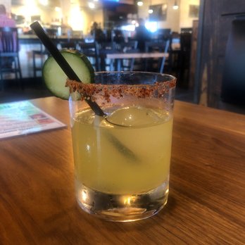 Horizon 76 - The Cucumber Rita! BEST. MARGARITA. EVER! and half off on Mondays! - New American Near Me - Keller, Texas Horizon 76 - The Cucumber Rita! BEST. MARGARITA. EVER! and half off on Mondays! - New American Near Me - Keller, Texas