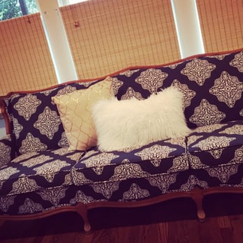 The Upholstery Shop - Hand me down couch given new life with a new fabric! Great work! - Furniture Reupholstery Near Me - Houston, Texas The Upholstery Shop - Hand me down couch given new life with a new fabric! Great work! - Furniture Reupholstery Near Me - Houston, Texas