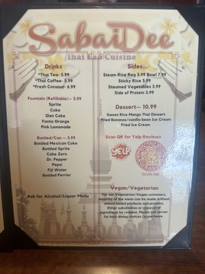 Menu photo 3 SabaiDee Thai Lao Cuisine Fresno, CA