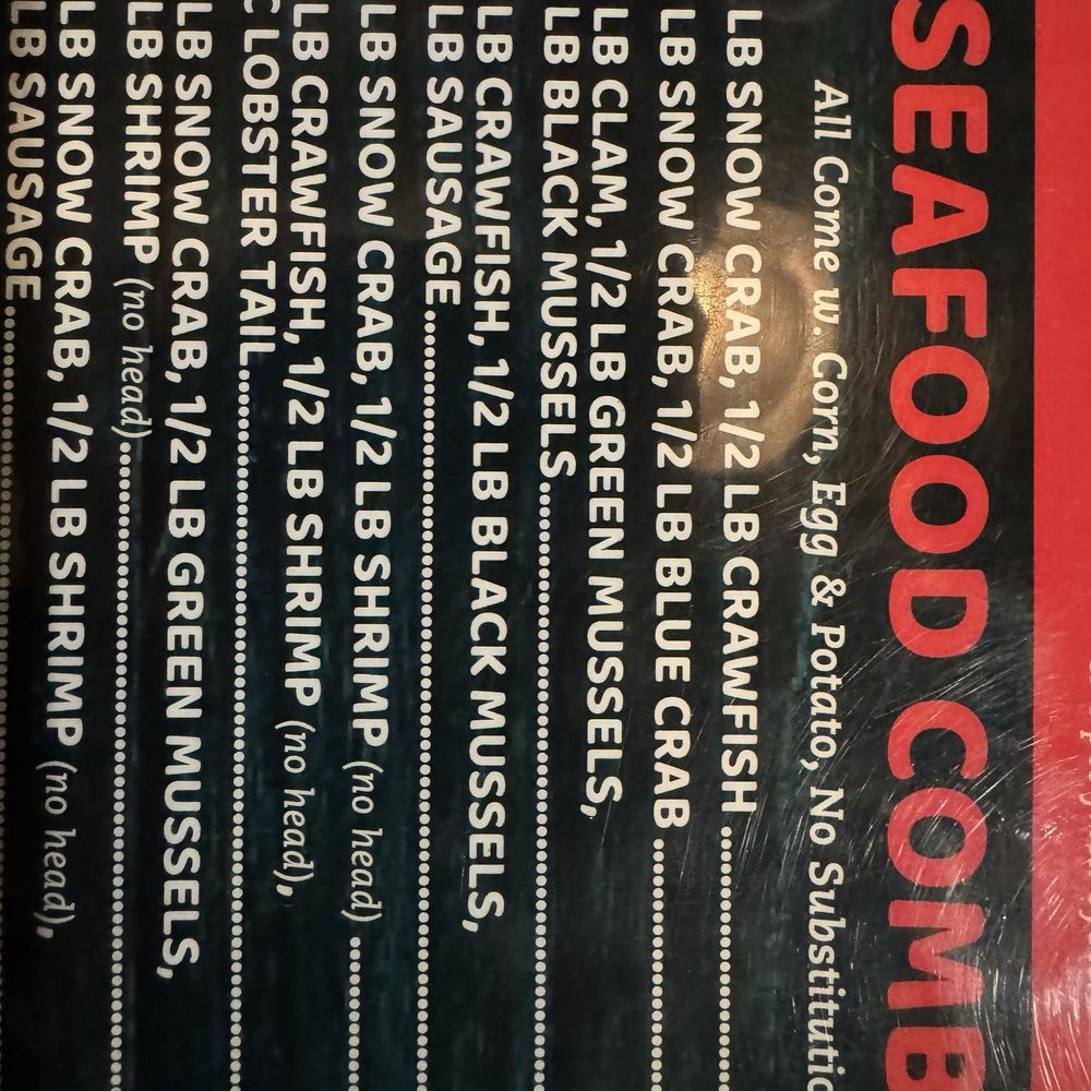 Cajun Crab & Pho - Some of the seafood combo options. - Seafood Near Me - Omaha, Nebraska Cajun Crab & Pho - Some of the seafood combo options. - Seafood Near Me - Omaha, Nebraska