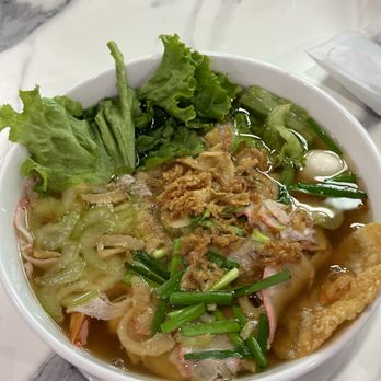 Pho Lien Hoa 3 - S Western - H4. HU TIEU MY THO Glass noodles with shrimp, BBQ pork & quall eggs in pork soup - Vietnamese Near Me - Oklahoma City, Oklahoma Pho Lien Hoa 3 - S Western - H4. HU TIEU MY THO Glass noodles with shrimp, BBQ pork & quall eggs in pork soup - Vietnamese Near Me - Oklahoma City, Oklahoma