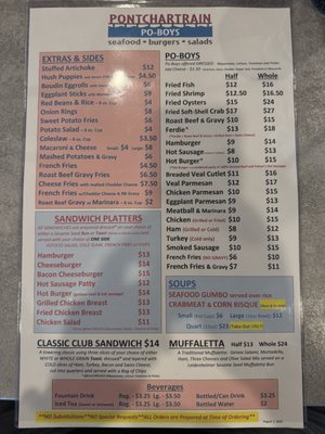 Menu photo 2 Pontchartrain Po-Boys Mandeville, LA Menu photo 2 Pontchartrain Po-Boys Mandeville, LA