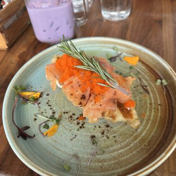 Lapisara Eatery - Smoked Salmon croffle - Breakfast & Brunch Near Me - San Francisco, California Lapisara Eatery - Smoked Salmon croffle - Breakfast & Brunch Near Me - San Francisco, California