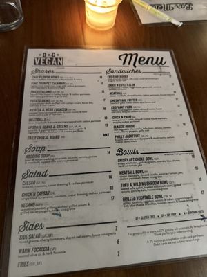 Menu photo 1 DC Vegan Washington, DC, DC