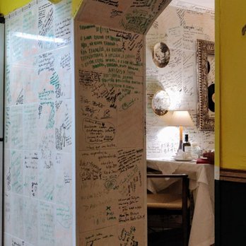 Bistro Barão - Previous guests have written their reviews on the walls. - Mediterranean Near Me - Evora, 07