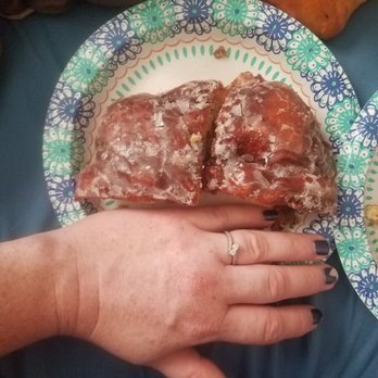 Naa's Bakery - Half of an apple fritter - Bakeries Near Me - Norfolk, Virginia Naa's Bakery - Half of an apple fritter - Bakeries Near Me - Norfolk, Virginia