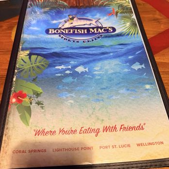 Bonefish Mac's Sports Grille - Menu cover - American Near Me - Lighthouse Point, Florida Bonefish Mac's Sports Grille - Menu cover - American Near Me - Lighthouse Point, Florida