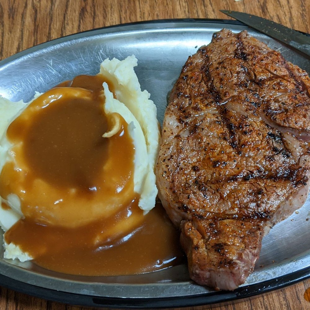 Rita's Family Dining - Ribeye and mash potatoes and gravy - American Near Me - Edgerton, Ohio Rita's Family Dining - Ribeye and mash potatoes and gravy - American Near Me - Edgerton, Ohio